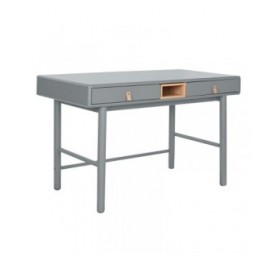 Scrivania Home ESPRIT Azzurro Grigio Legno MDF 120 x 60 x 75 cm