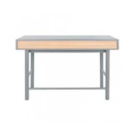 Scrivania Home ESPRIT Azzurro Grigio Legno MDF 120 x 60 x 75 cm