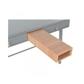 Scrivania Home ESPRIT Azzurro Grigio Legno MDF 120 x 60 x 75 cm
