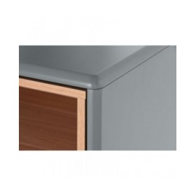 Cassettiera Home ESPRIT Azzurro Grigio polipropilene Legno MDF 80 x 40 x 117 cm