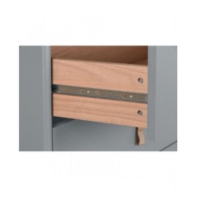 Cassettiera Home ESPRIT Azzurro Grigio polipropilene Legno MDF 80 x 40 x 117 cm