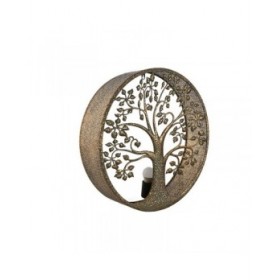 Lampada da Parete Home ESPRIT Dorato Metallo 50 W Albero 220 V 50 x 13 x 50 cm