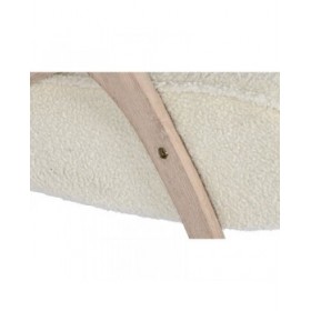 Poltrona Home ESPRIT Bianco Naturale 57 x 55 x 85 cm