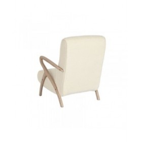 Poltrona Home ESPRIT Bianco Naturale 57 x 55 x 85 cm