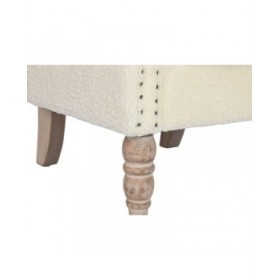 Poltrona Home ESPRIT Bianco Naturale Legno d'albero della gomma 73 X 65 X 87 cm
