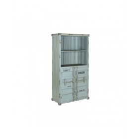 Scaffale Home ESPRIT Turchese Blu cielo Metallo Legno MDF 87 x 44 x 168,5 cm