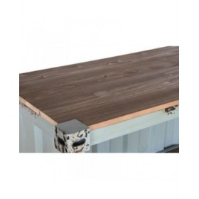 Scaffale Home ESPRIT Turchese Blu cielo Metallo Legno MDF 87 x 44 x 168,5 cm