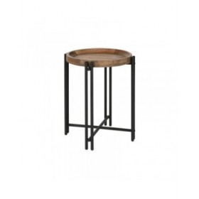Tavolino Aggiuntivo Home ESPRIT Legno Metallo 50 x 50 x 60 cm