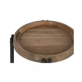 Tavolino Aggiuntivo Home ESPRIT Legno Metallo 50 x 50 x 60 cm