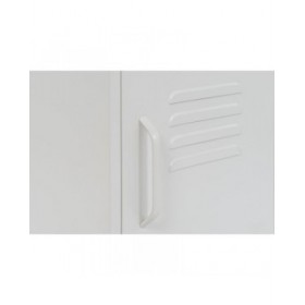 Comodino Home ESPRIT Bianco Metallo 35 x 35 x 51 cm