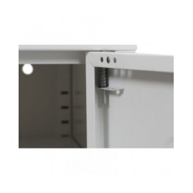 Comodino Home ESPRIT Bianco Metallo 35 x 35 x 51 cm
