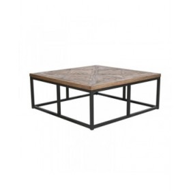 Tavolino da Caffè Home ESPRIT Legno Metallo 120 x 120 x 45 cm