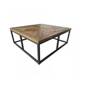 Tavolino da Caffè Home ESPRIT Legno Metallo 120 x 120 x 45 cm