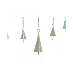 Decorazione pensile DKD Home Decor Albero Bianco Beige Grigio Rosa 15 x 3 x 44 cm (4 Unità)