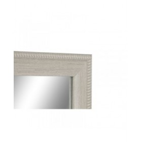 Specchio da parete Home ESPRIT Bianco Marrone Beige Grigio Cristallo polistirene 36 x 2 x 125 cm (4 Unità)