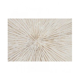 Decorazione da Parete Home ESPRIT Bianco Indiano Finitura invecchiata 120 x 5 x 120 cm