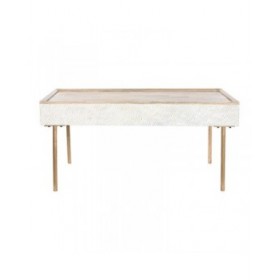 Tavolino da Caffè Home ESPRIT Ferro Legno di mango 120 x 60 x 57 cm