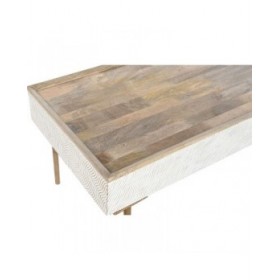 Tavolino da Caffè Home ESPRIT Ferro Legno di mango 120 x 60 x 57 cm