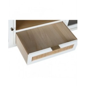 Mobile TV Home ESPRIT Bianco Cristallo Legno di paulownia 120 x 40 x 50 cm