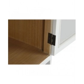 Mobile TV Home ESPRIT Bianco Cristallo Legno di paulownia 120 x 40 x 50 cm