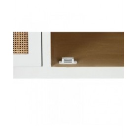 Mobile TV Home ESPRIT Bianco Cristallo Legno di paulownia 120 x 40 x 50 cm