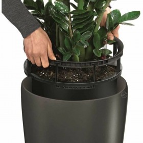 Vaso Autoirrigante Lechuza Antracite Ø 40 x 75 cm Plastica