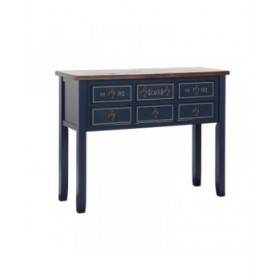 Ingresso Home ESPRIT Marrone Blu Marino 103 x 35 x 80 cm