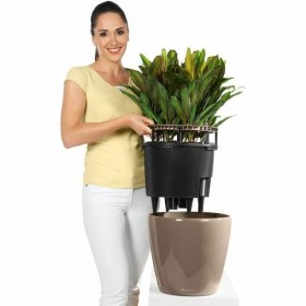Vaso Autoirrigante Lechuza Bianco Ø 49,5 x 46,5 cm Plastica