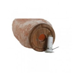 Lampada da tavolo Home ESPRIT Rosa Esci Legno di mango 15 W 220 V 17 x 14 x 35 cm