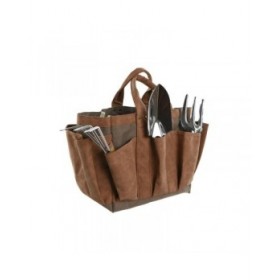 Contenitore degli attrezzi Home ESPRIT Borsa Giardino Marrone 47 x 18 x 27 cm