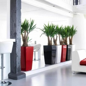 Vaso Autoirrigante Lechuza Rosso 39,5 x 39,5 x 75,5 cm polipropilene Plastica Rettangolare