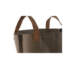 Sacchetto di rifiuti da giardino Home ESPRIT Marrone polialgodon Cotone 40 x 40 x 60 cm