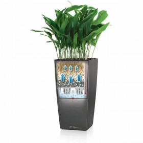 Vaso Autoirrigante Lechuza Marrone 39,5 x 39,5 x 75,5 cm Plastica Rettangolare