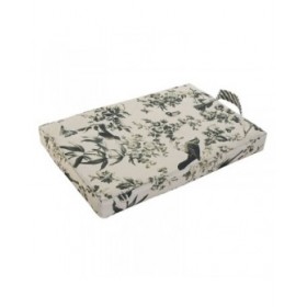 Cuscino da pavimento Home ESPRIT Verde Beige Cotone Poliestere 40 x 25 x 4 cm