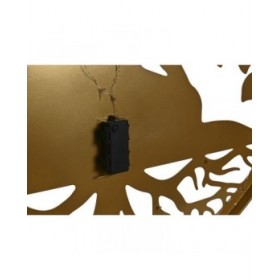 Decorazione da Parete Home ESPRIT Nero Dorato Buddha Orientale 100 x 1 x 100 cm (2 Unità)
