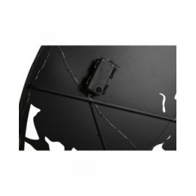 Decorazione da Parete Home ESPRIT Bianco Nero Mappamondo Loft 100 x 1 x 100 cm (2 Unità)