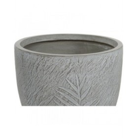 Set di vasi da fiori Home ESPRIT Grigio chiaro Fibra di Vetro Magnesio 44 x 44,5 x 43 cm (4 Unità)