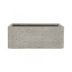 Vaso rettangolare da Balcone Home ESPRIT Beige Magnesio 74,5 x 37,5 x 37,5 cm
