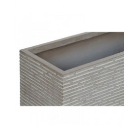 Vaso rettangolare da Balcone Home ESPRIT Beige Magnesio 74,5 x 37,5 x 37,5 cm
