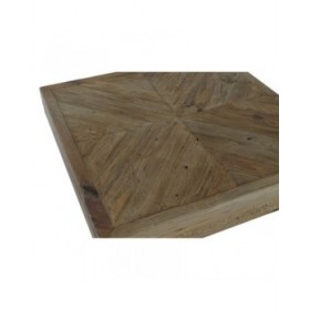 Tavolino da Caffè Home ESPRIT Marrone Legno di pino 100 x 100 x 36 cm