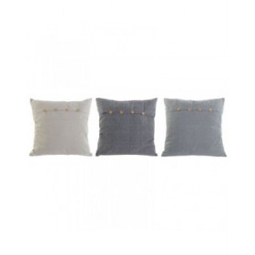 Cuscino Home ESPRIT Azzurro Beige Mediterraneo 60 x 20 x 60 cm (3 Unità)