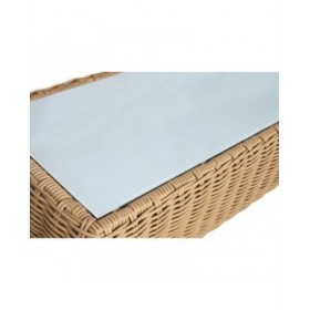 Mobili da giardino Home ESPRIT Bianco Marrone Beige Marrone Chiaro 248 x 85 x 80 cm 222 x 85 x 80 cm (4 Pezzi)