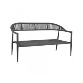 Divano da Giardino Home ESPRIT Alluminio 131 x 55 x 76 cm