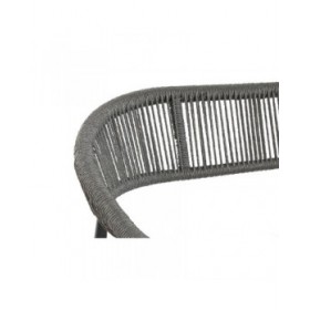 Divano da Giardino Home ESPRIT Alluminio 131 x 55 x 76 cm