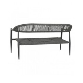 Divano da Giardino Home ESPRIT Alluminio 131 x 55 x 76 cm