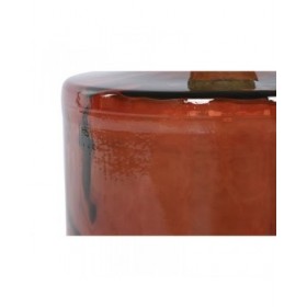 Vaso Home ESPRIT Marrone Corda Vetro Temperato 35 x 35 x 45 cm