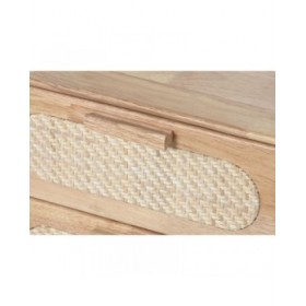 Mobile TV Home ESPRIT Naturale Metallo Legno d'albero della gomma 120 x 30 x 48 cm