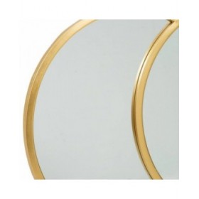 Specchio da parete Alexandra House Living Dorato 60 x 3 x 90 cm Geometrico