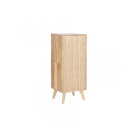Cassettiera Home ESPRIT Naturale Metallo Legno d'albero della gomma 40 x 30 x 78 cm