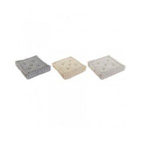 Cuscino Home ESPRIT Giallo Beige Mediterraneo 56 x 56 x 13 cm (3 Unità)
